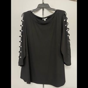 89th + Madison Black Blouse